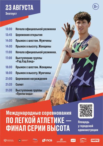 На турнире «Королева спорта. Финал серии Высота» в Златоусте выступят двое южноуральских спортсменов